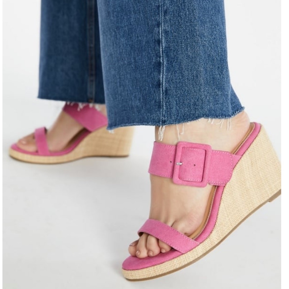 NIB Just Fab Itzel Chateau Rise Wedges